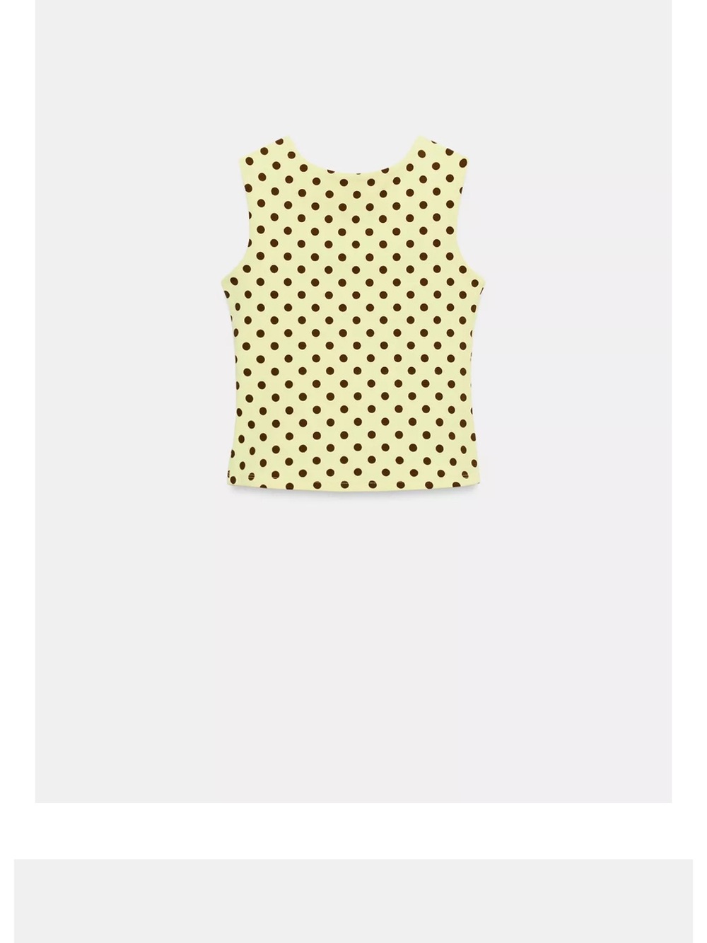 Yellow Polka Dot Tank Top
